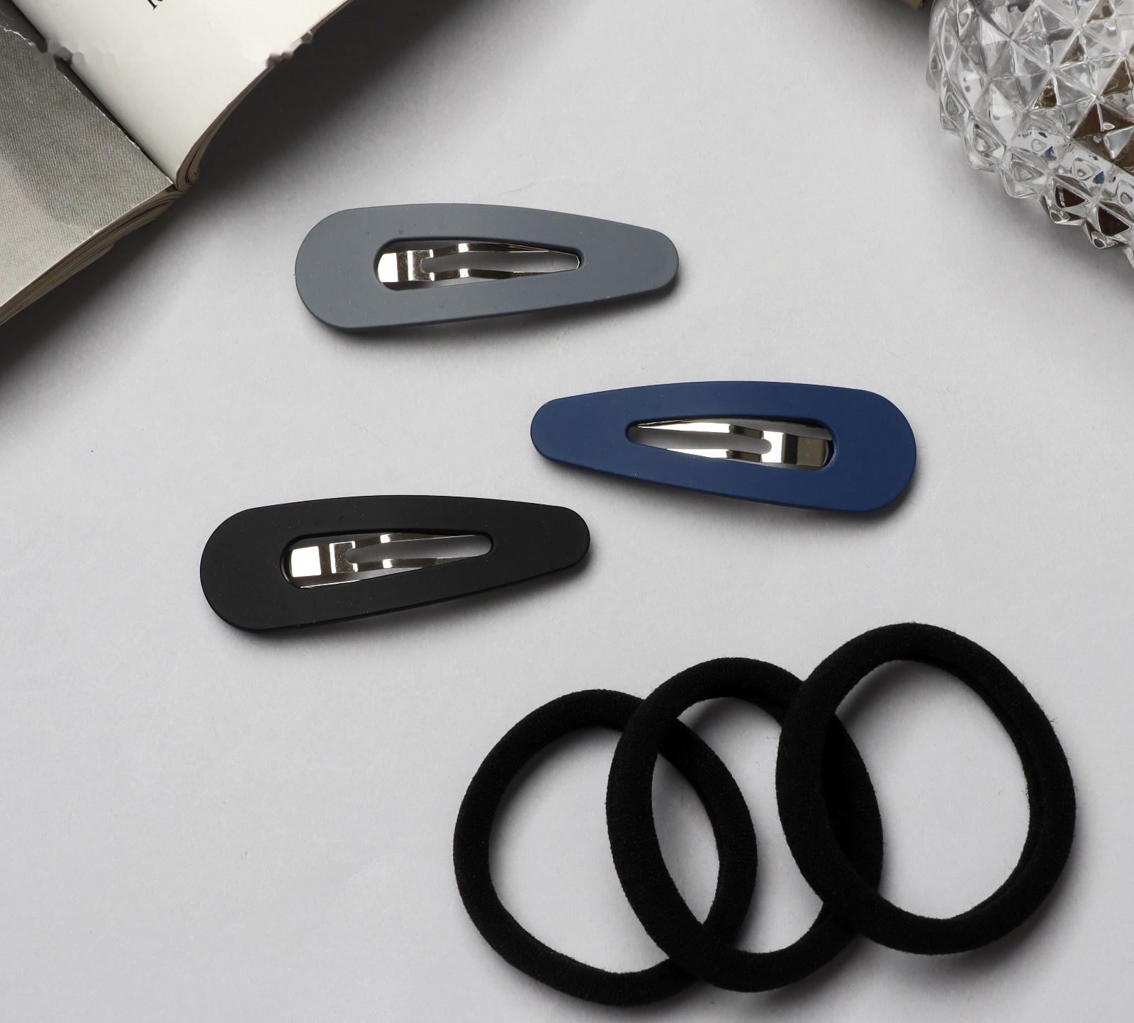 Набор для волос «Флоренс» (3 резинки, 3 невидимки) 5 см, тёмные цвета