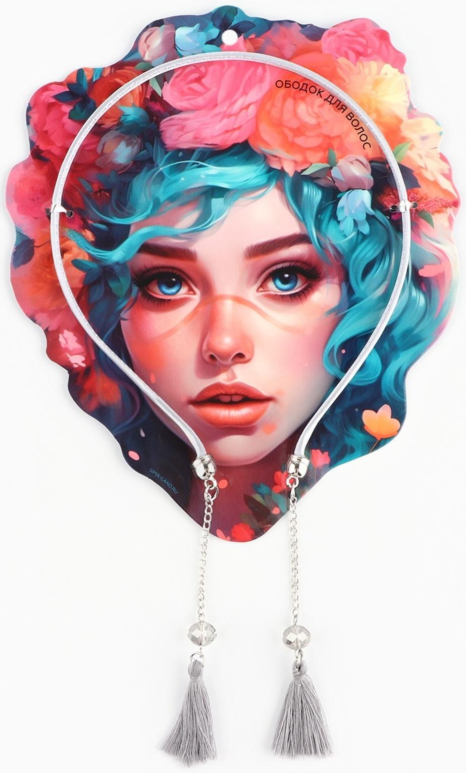 Ободок для волос с декоративными элементами Beauty, 0.8 х 13 х 24 см