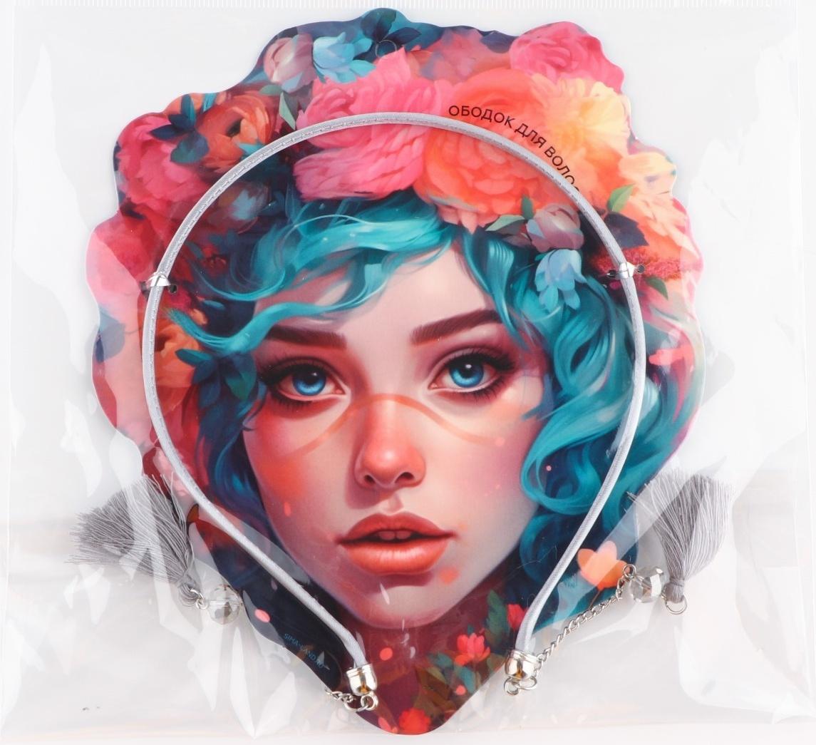 Ободок для волос с декоративными элементами Beauty, 0.8 х 13 х 24 см