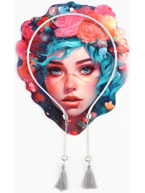 Ободок для волос с декоративными элементами Beauty, 0.8 х 13 х 24 см