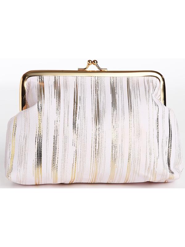 Косметичка на фермуаре, цвет белый