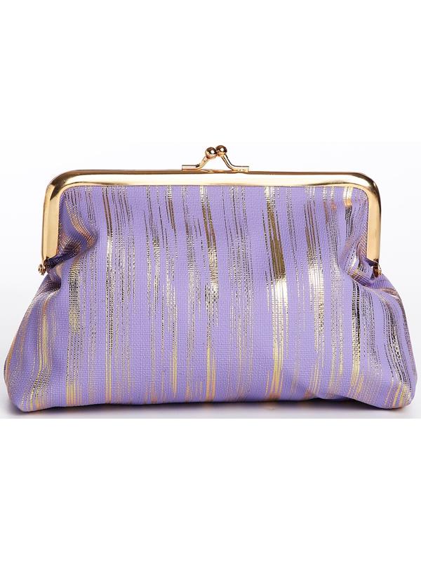 Косметичка на фермуаре, цвет сиреневый