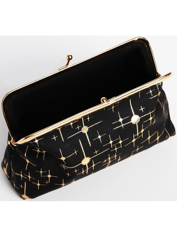 Косметичка на фермуаре, цвет чёрный