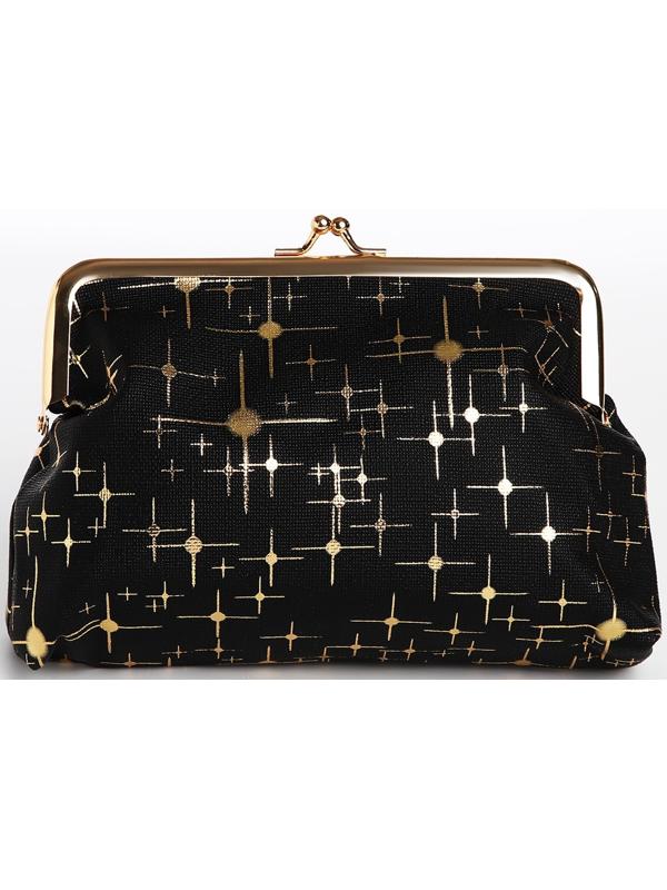 Косметичка на фермуаре, цвет чёрный