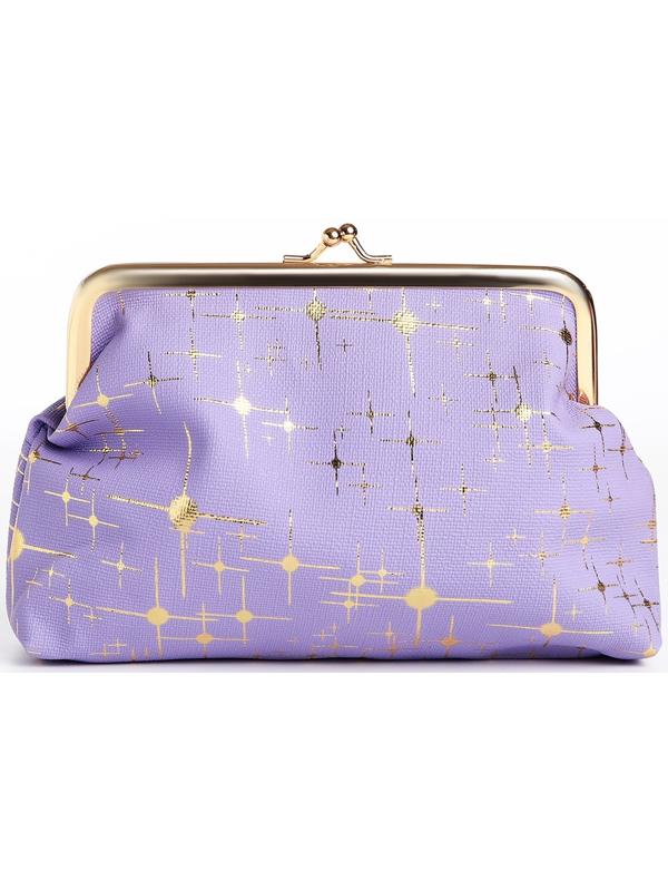 Косметичка на фермуаре, цвет сиреневый