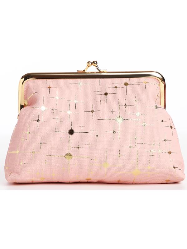 Косметичка на фермуаре, цвет розовый