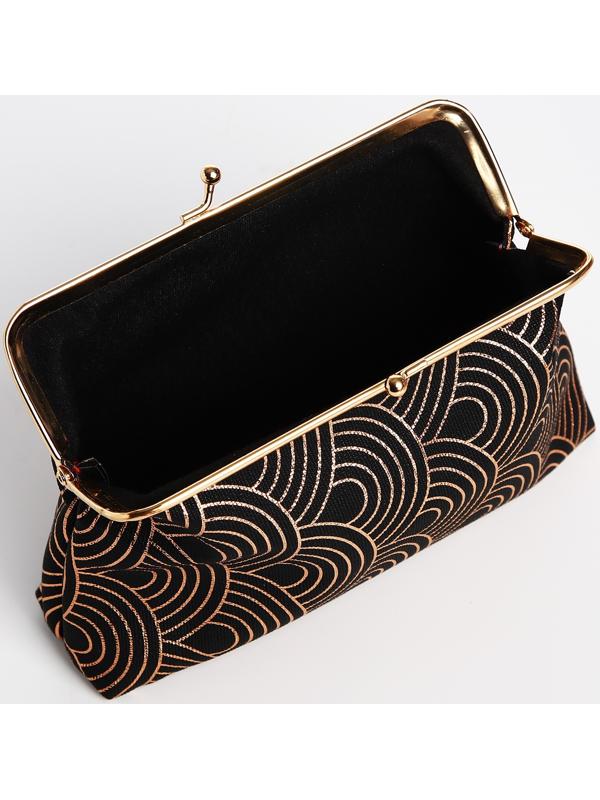 Косметичка на фермуаре, цвет чёрный