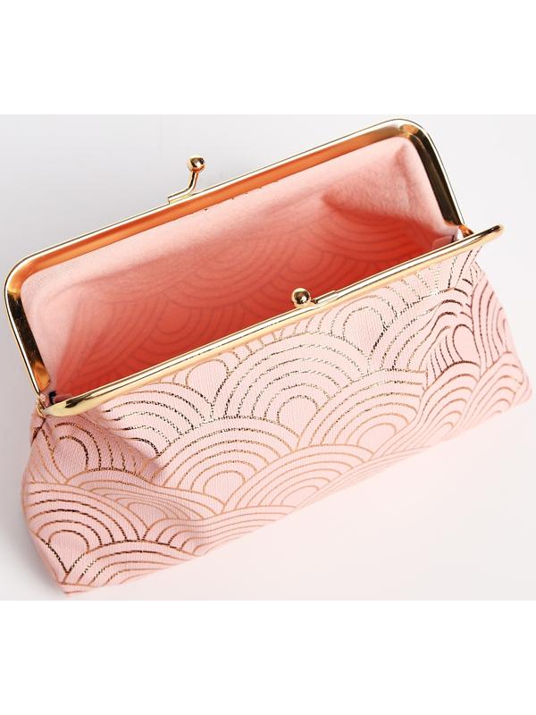 Косметичка на фермуаре, цвет розовый