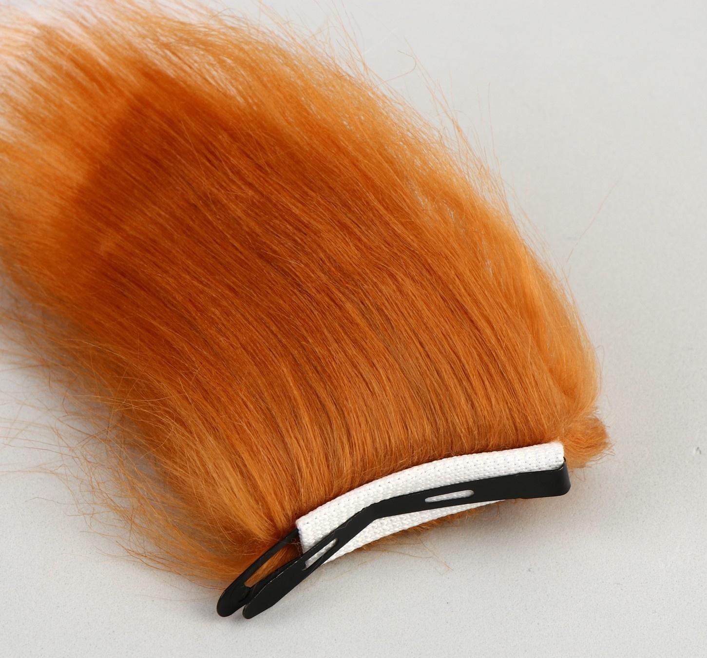 Карнавальный набор «Лиса аниме», рыжий, 2 предмета: хвост, ушки