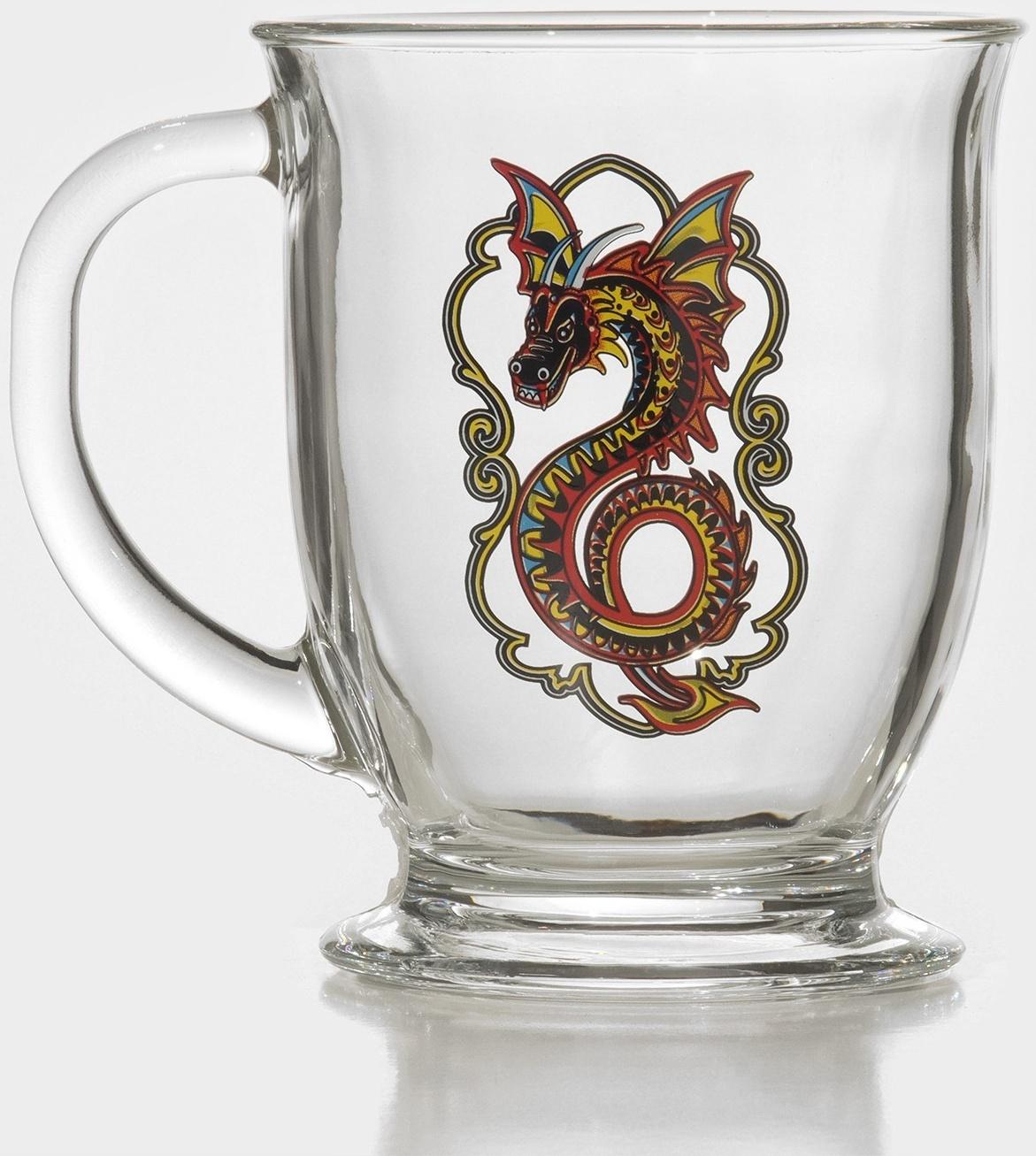 Кружка «Дракон», стеклянная, 450 мл