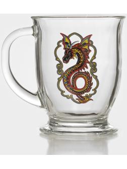Кружка «Дракон», стеклянная, 450 мл