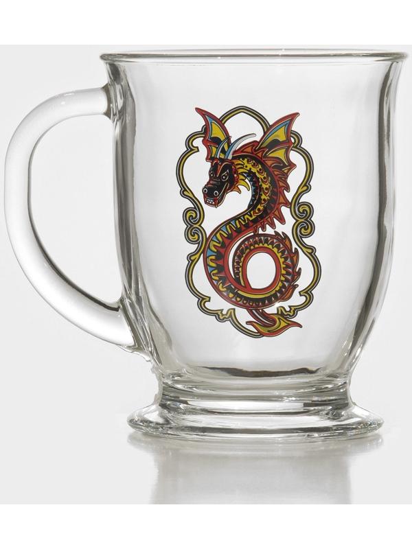 Кружка «Дракон», стеклянная, 450 мл