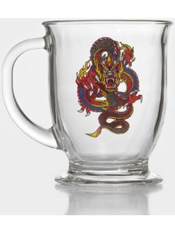 Кружка «Огненный дракон», стеклянная, 450 мл