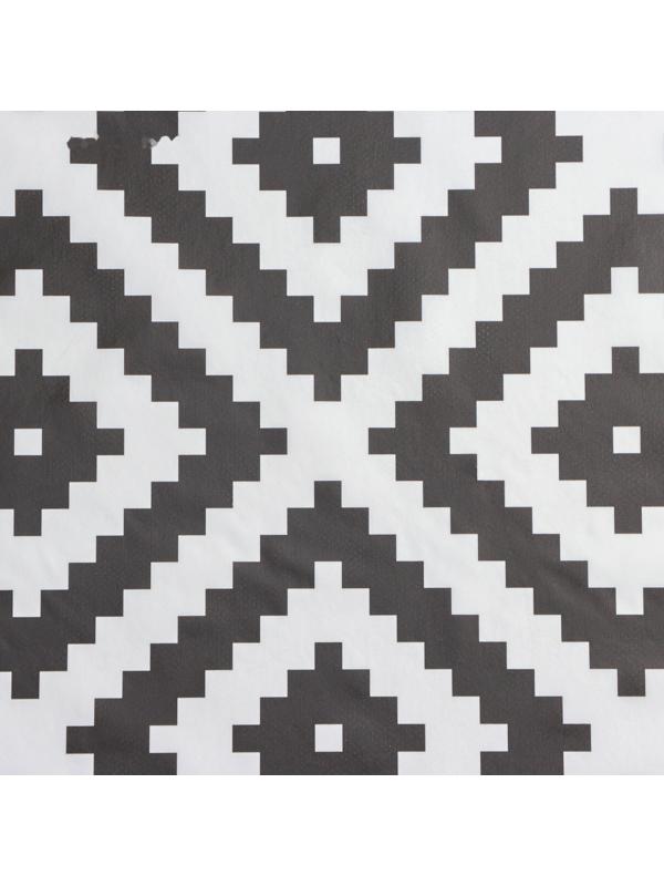 Клеёнка на стол на нетканой основе Доляна «Геометрия», ширина 140 см, рулон 20 м, цвет белый