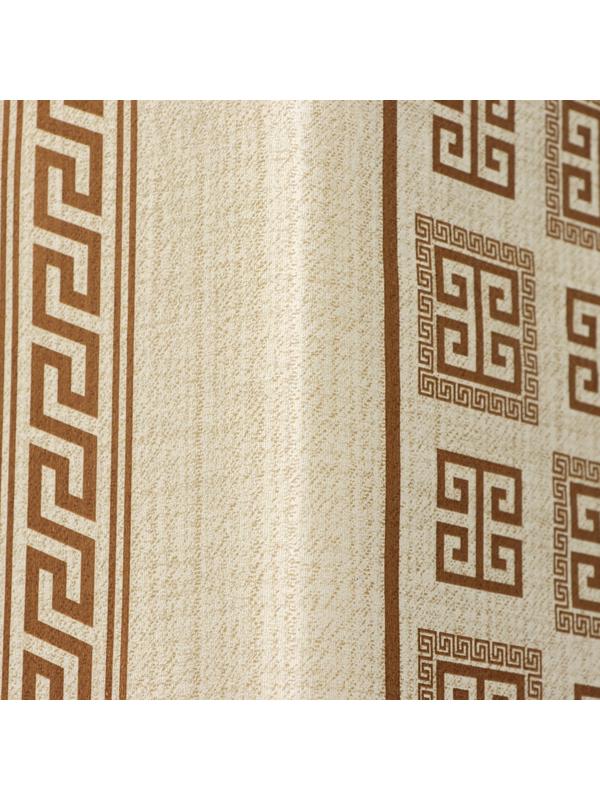 Клеёнка на стол на нетканой основе Доляна «Афины», ширина 140 см, рулон 20 м, цвет коричневый