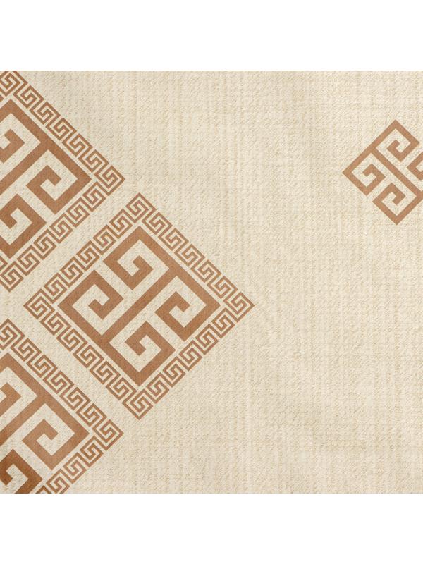 Клеёнка на стол на нетканой основе Доляна «Афины», ширина 140 см, рулон 20 м, цвет коричневый