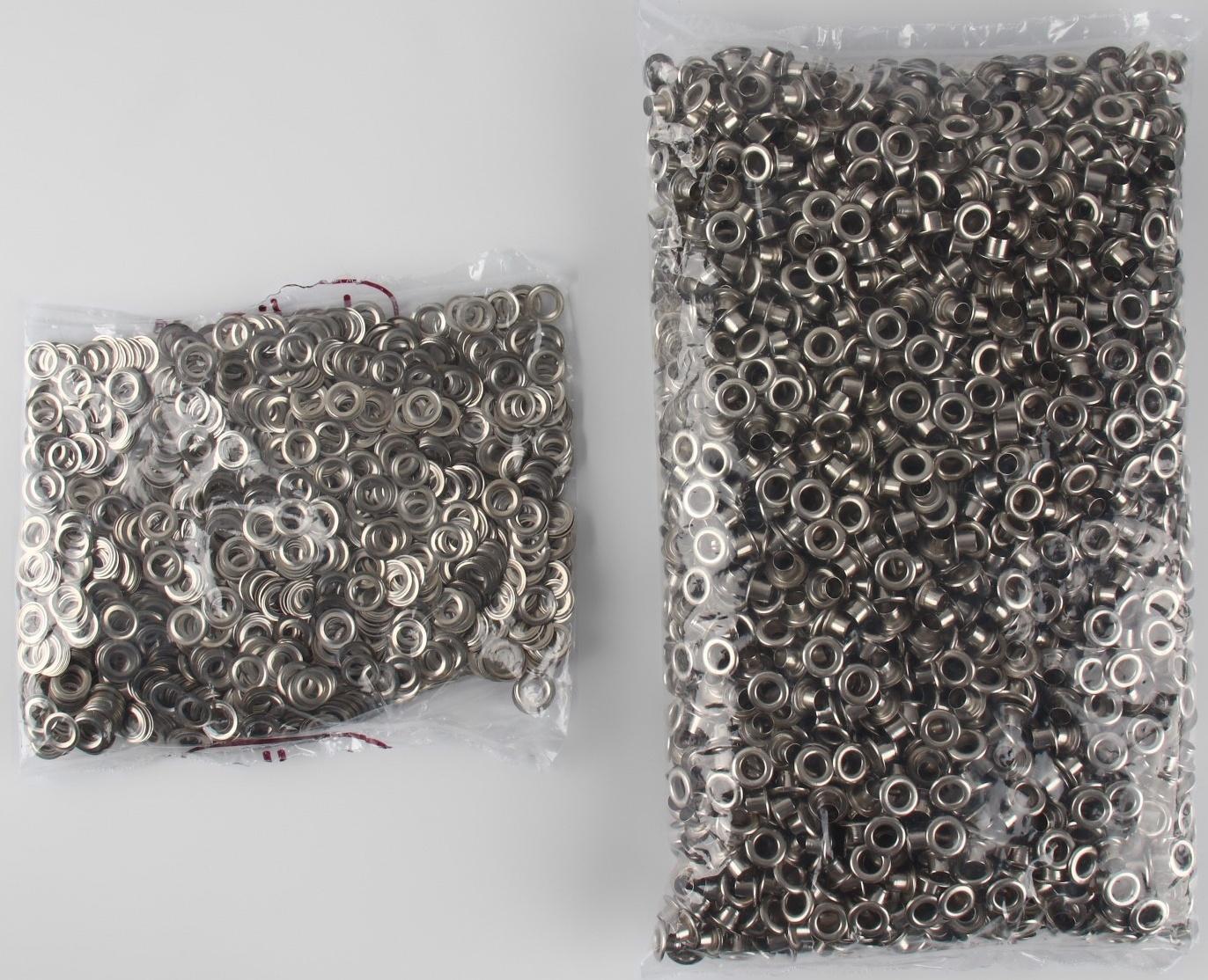 Люверс, d = 6 мм, цвет никель