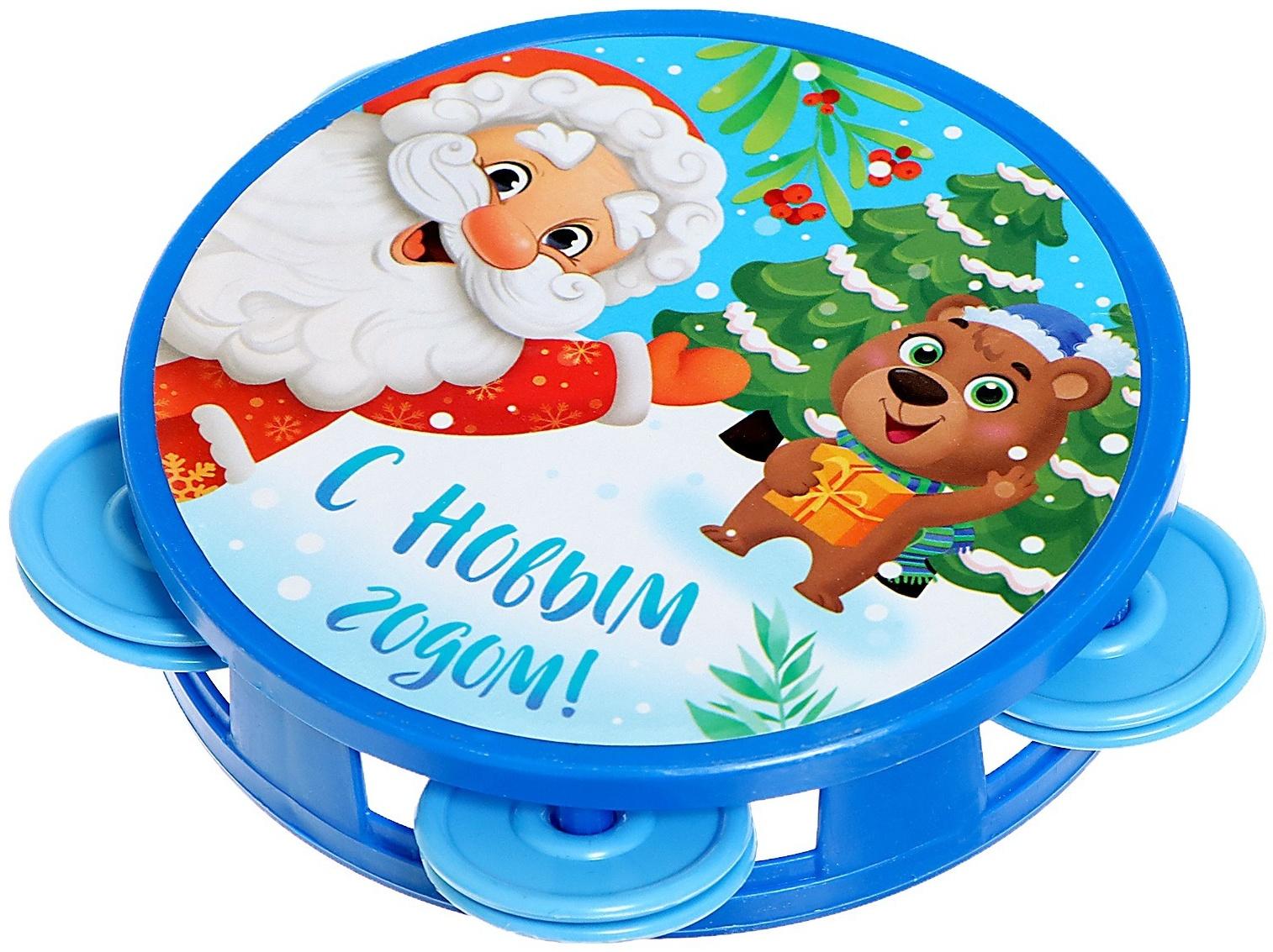 Набор музыкальных инструментов «С Новым годом», звук, свет, цвет синий