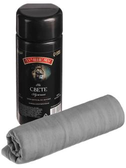 Замша протирочная, Победитель по жизни, Cartage 43×32 см, серый