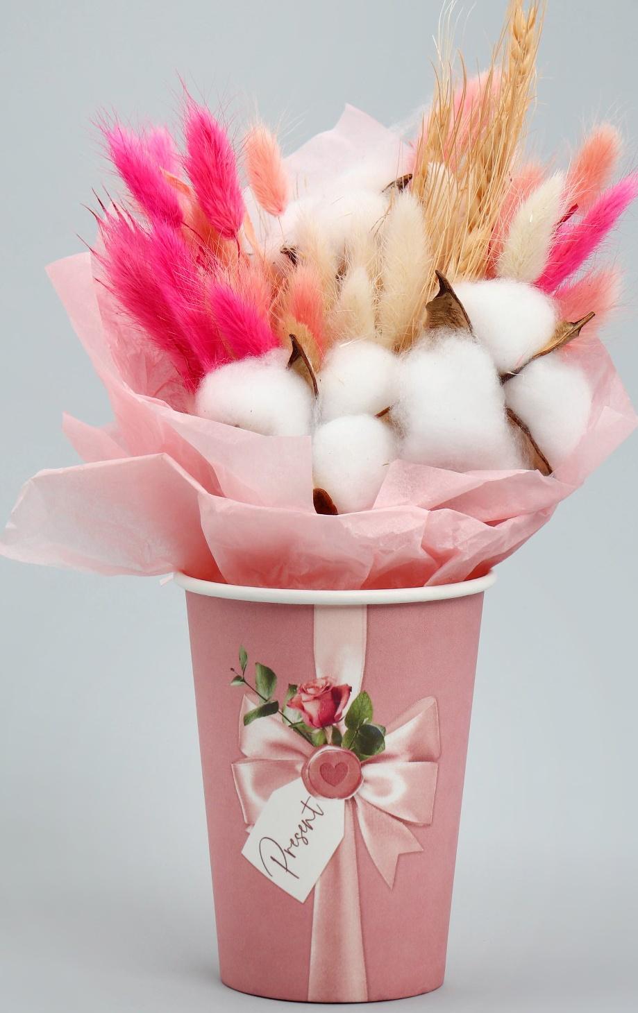 Стакан для цветов «Бант», 350 мл