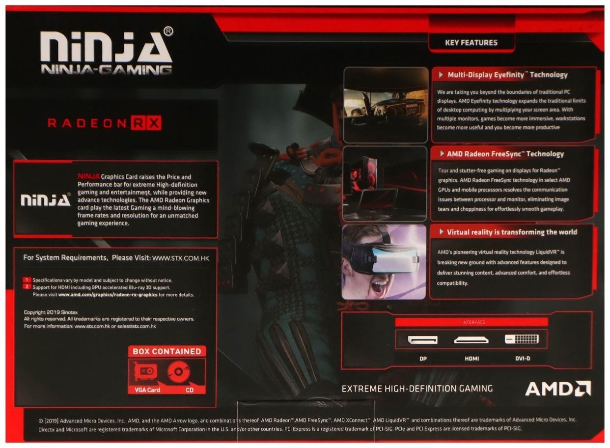 Видеокарта Ninja R9 370, 4Гб, 256bit, GDDR5, DVI, HDMI, DP, HDCP