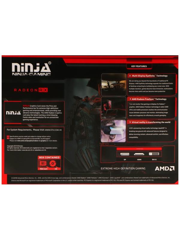 Видеокарта Ninja R9 370, 4Гб, 256bit, GDDR5, DVI, HDMI, DP, HDCP