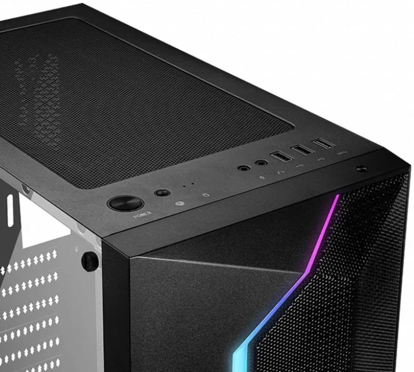 Корпус MSI MAG VAMPIRIC 100L, без БП, 1хUSB 3.0+2хUSB 2.0, чёрный