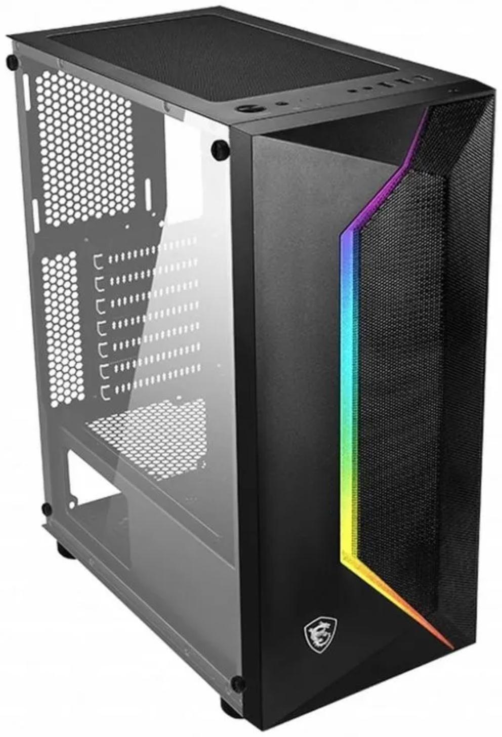 Корпус MSI MAG VAMPIRIC 100L, без БП, 1хUSB 3.0+2хUSB 2.0, чёрный