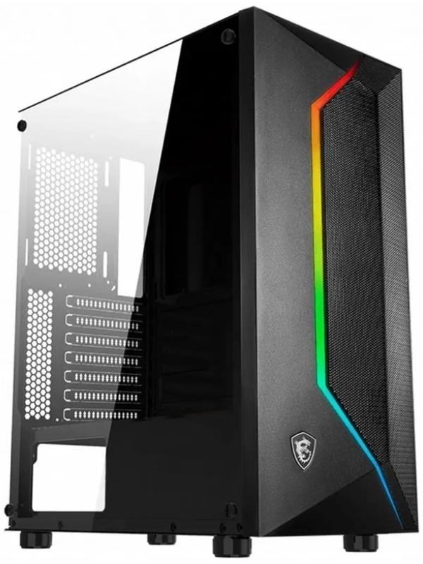 Корпус MSI MAG VAMPIRIC 100L, без БП, 1хUSB 3.0+2хUSB 2.0, чёрный