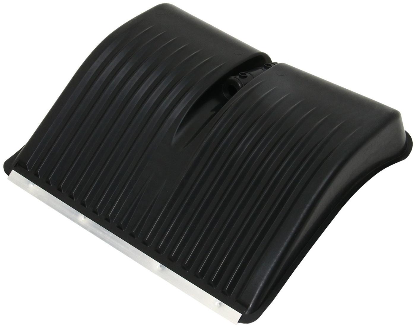 Ковш лопаты пластиковый, 390 × 500 мм, с оцинкованной планкой, тулейка 32 мм