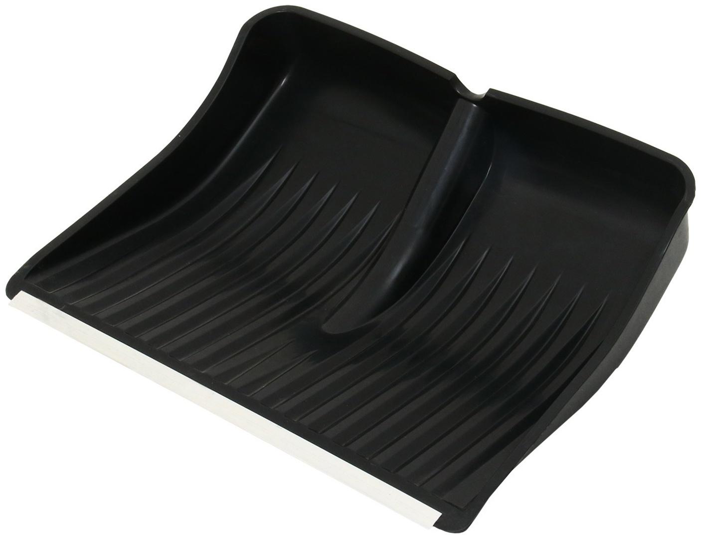 Ковш лопаты пластиковый, 390 × 500 мм, с оцинкованной планкой, тулейка 32 мм