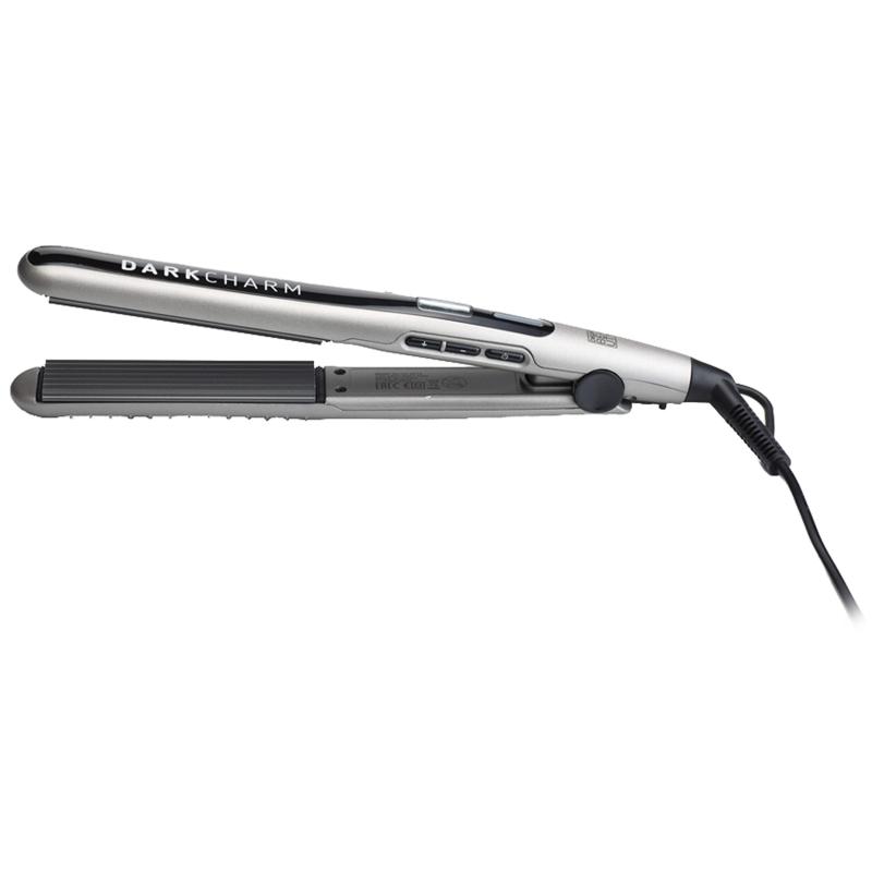 Щипцы Dewal Beauty Dark Charm гофре для волос, 25x110 мм, 40 Вт, серые