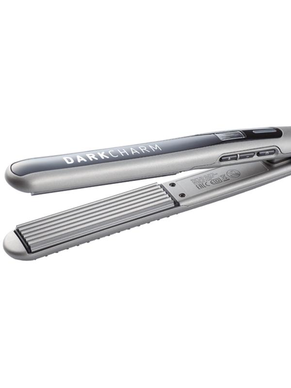 Щипцы Dewal Beauty Dark Charm гофре для волос, 25x110 мм, 40 Вт, серые