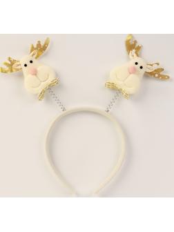 Карнавальный ободок «Олень», цвет золотой