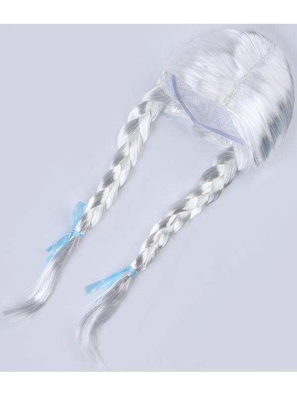 Карнавальный набор «Волшебная снегурочка»: шапка, варежки, парик с косичками, р. 56–58 см