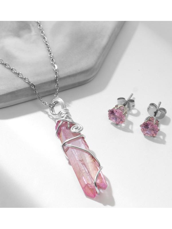 Гарнитур 2 предмета: серьги, кулон 