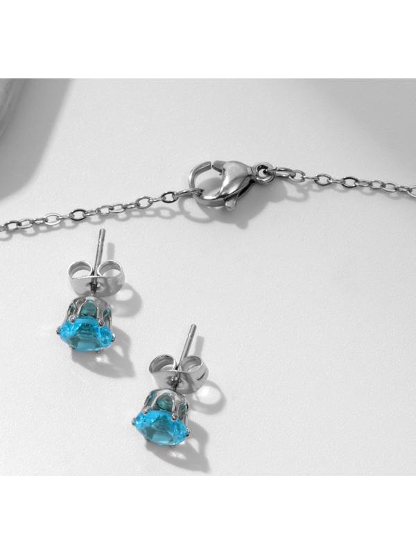 Гарнитур 2 предмета: серьги, кулон 