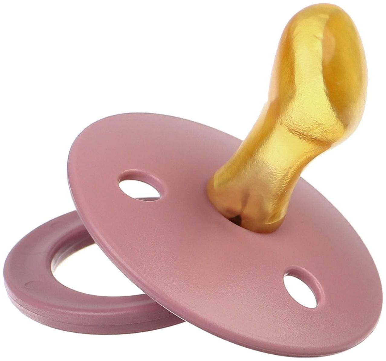 Набор ортодонтических пустышек, 2 шт., +6мес., латекс, для девочки