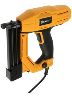 Степлер электрический DEKO DKES01, 2000 Вт, 20 уд/мин, регулировка силы удара, собы и гвозди 1014001