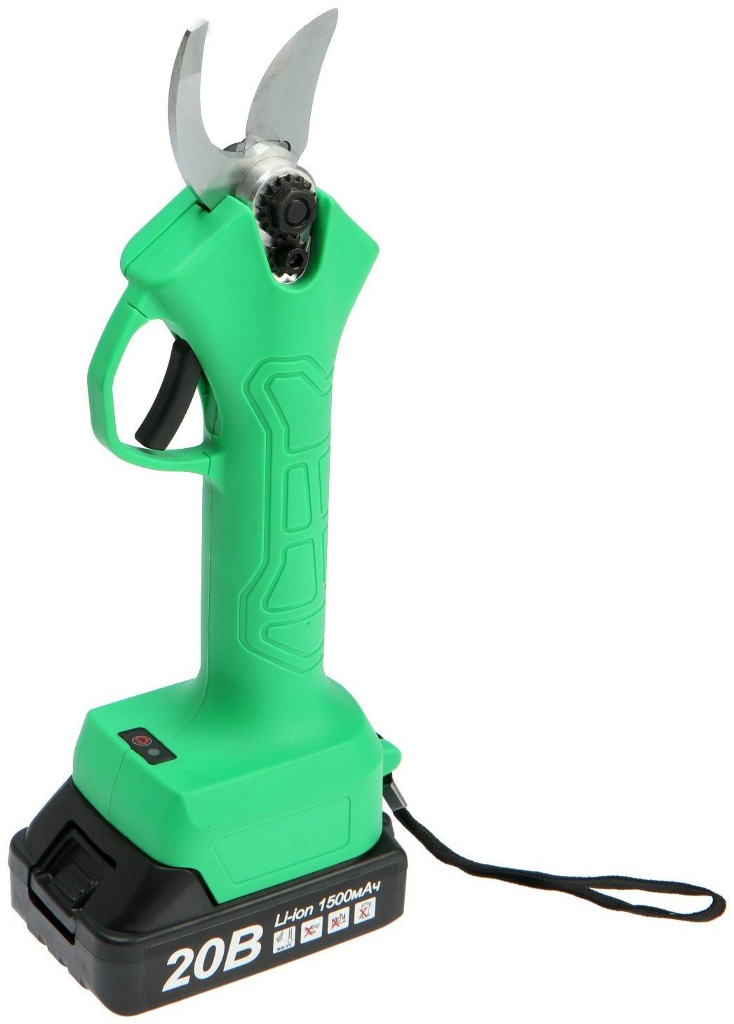 Секатор аккумуляторный ZITREK GreenNer 20, 20 В, 2х1.5 Ач, Li-ion, кейс