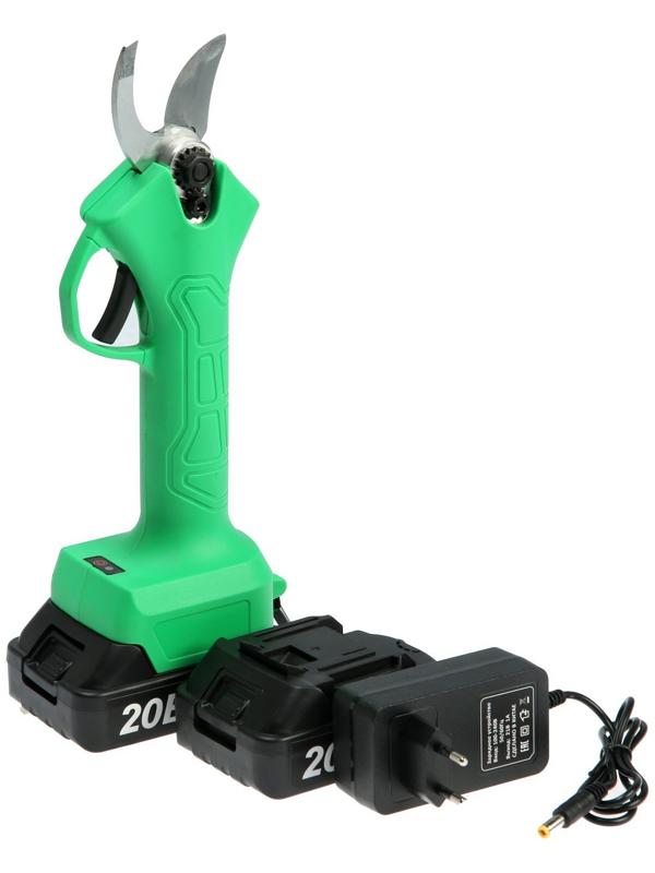 Секатор аккумуляторный ZITREK GreenNer 20, 20 В, 2х1.5 Ач, Li-ion, кейс