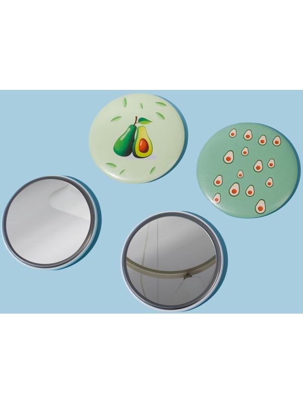 Зеркало «Авокадо», d 7,5 см, рисунок МИКС