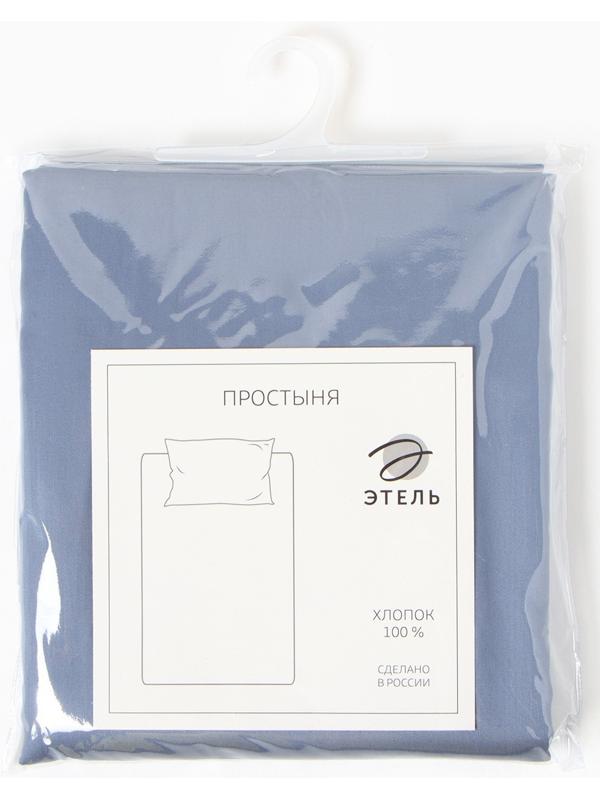 Простыня Этель Blue lake 200*215, 100% хлопок, мако-сатин, 114г/м2