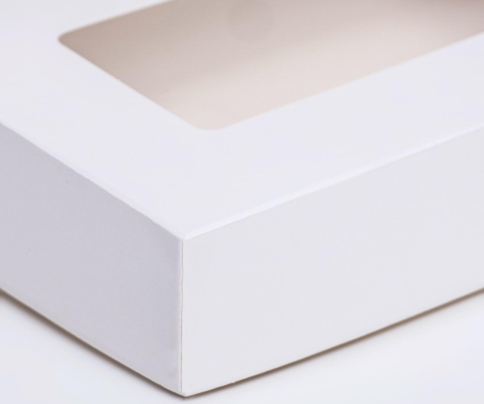 Контейнер на вынос, с окном, белый, 20 х 12 х 4 см