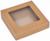 Контейнер на вынос, с окном, крафт, 20 х 20 х 4 см