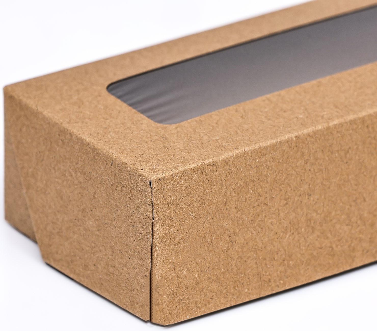 Коробка складная, крафт, 17 х 7 х 4 см, 0,5 л