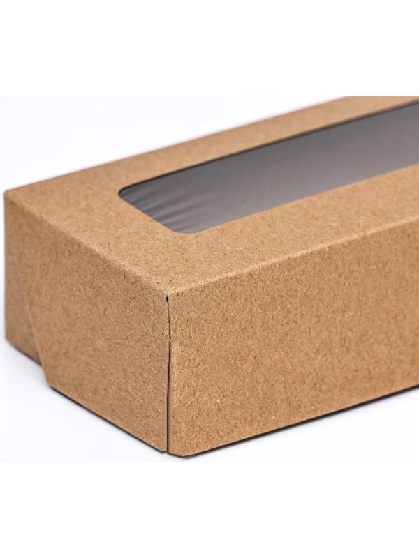 Коробка складная, крафт, 17 х 7 х 4 см, 0,5 л