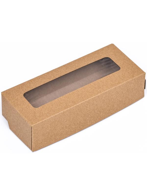 Коробка складная, крафт, 17 х 7 х 4 см, 0,5 л