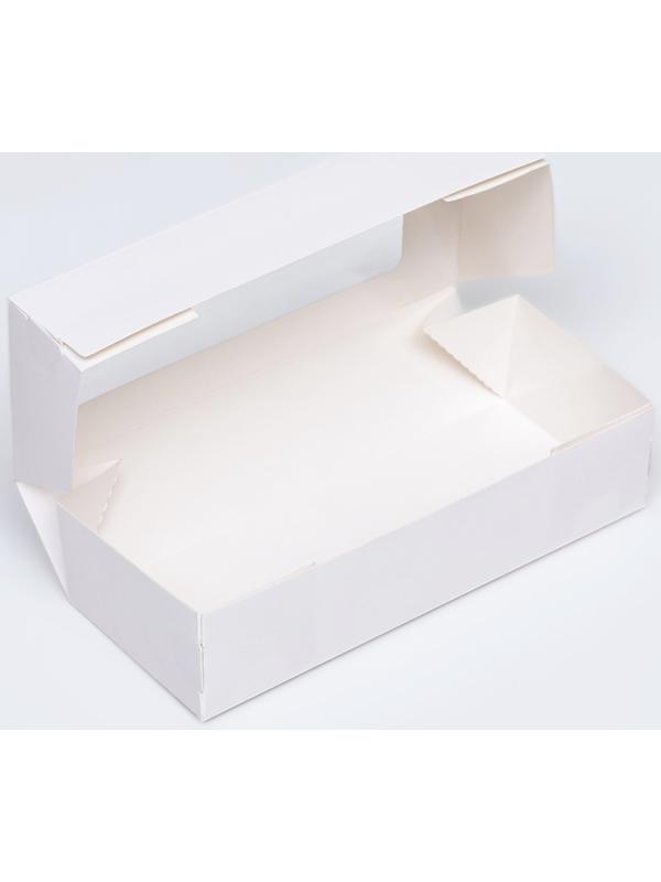 Коробка складная, белый, 17 х 7 х 4 см, 0,5 л