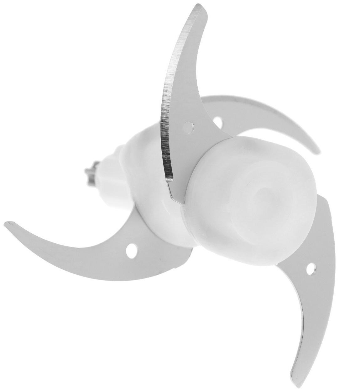 Измельчитель АКСИНЬЯ КС-501, стекло, 400 Вт, 1.2 л, 1 скорость, белый